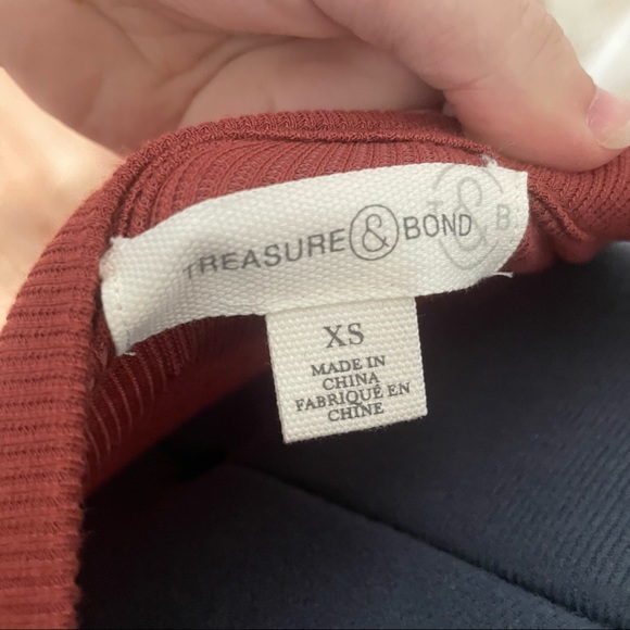 NWT Treasure and Bond Rust Brown Tank Dress - Picture 7 of 7